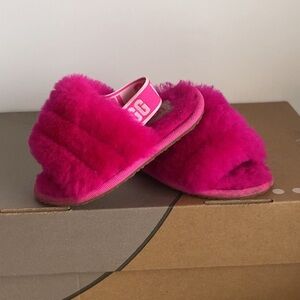 Ugg Toddler Slipper Pink/White- SZ 6 C